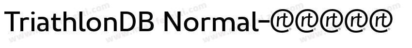 TriathlonDB Normal字体转换